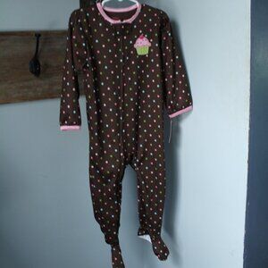 Carters Size 24M Cupcake Confetti Sleeper Pajama